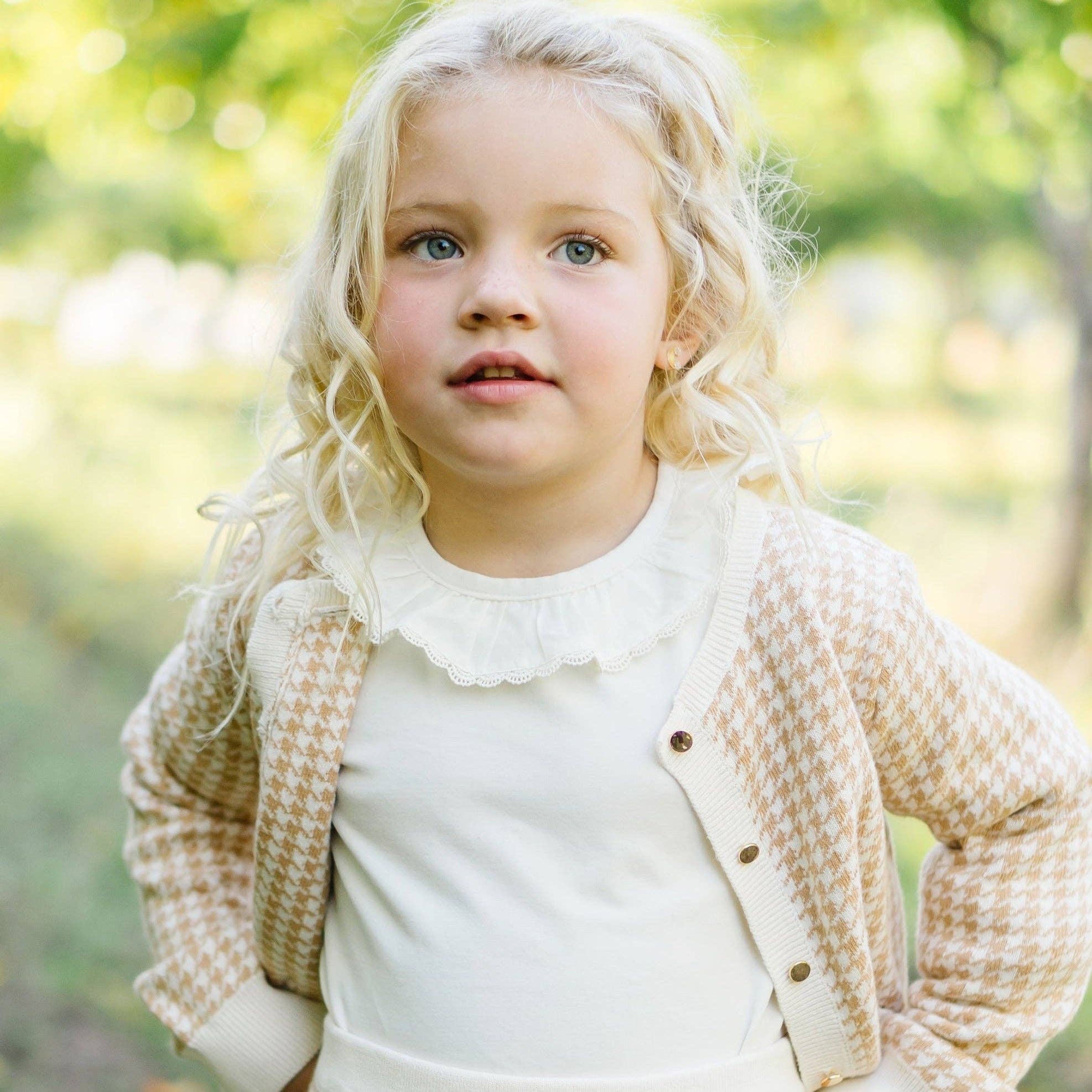 Image of Ruffle Neck Knit Top - Baby